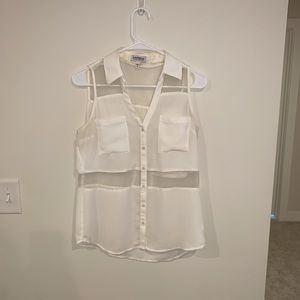 Express sleeveless dress shirt